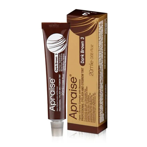 Apraise Dark Brown 3 boja za obrve i trepavice 20 ml.jpg